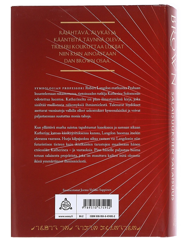 Salaisuuksien salaisuus - Brown, Dan - Romaanit ja novellit - 10105588273 - 1