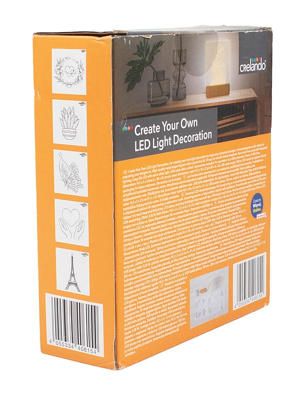 CRELANDO Create Your Own LED Light Decoration led-koristevalaisin - Muu elektroniikka - 10105588397 - 1