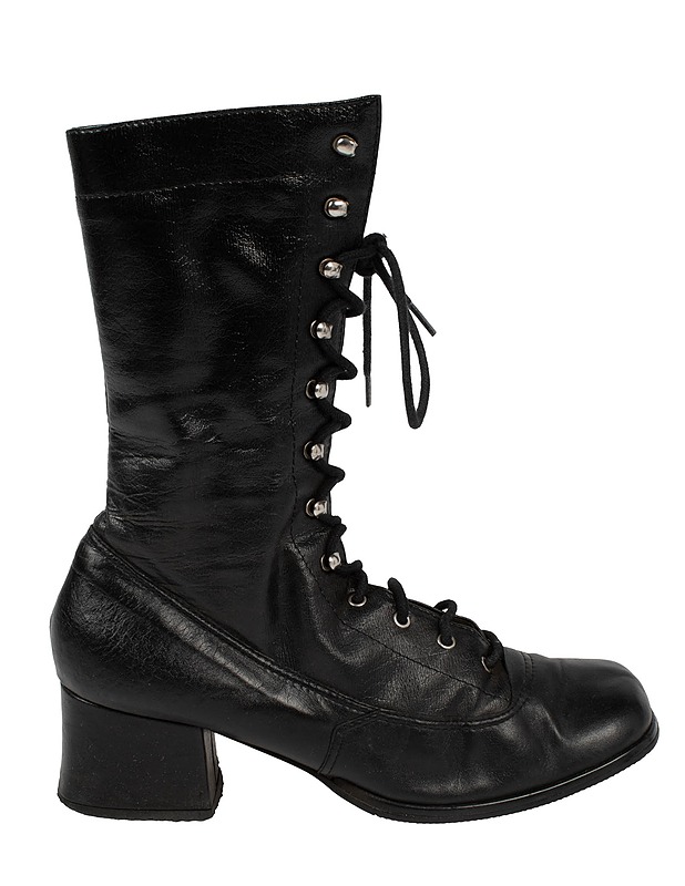 Naisten nyöritettävät nahkasaappaat, 4,5 ( vastaa kokoa 36,5 ) vintage - Naisten nilkkurit ja saappaat - 10105588466 - 1