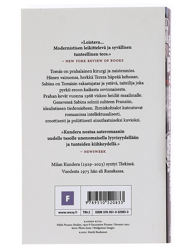Olemisen sietämätön keveys - Kundera, Milan - Historiakirjat - 10105588586 - 1
