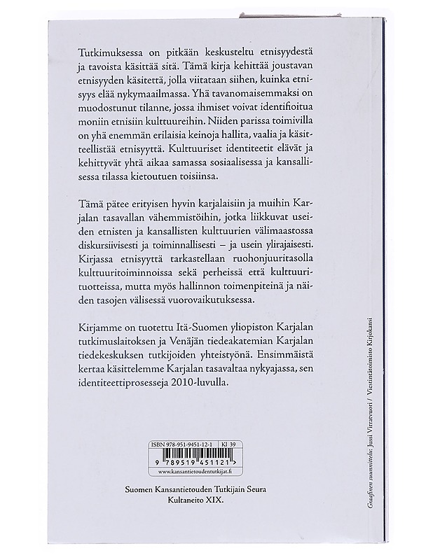 Joustavat etnisyydet : identiteettiprosessit Venäjän Karjalassa - Suutari, Pekka - Tietokirjat ja oppaat - 10105588650 - 1