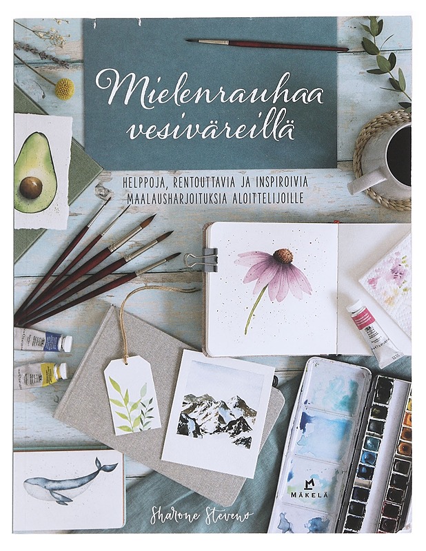 Mielenrauhaa vesiväreillä - Stevens, Sharone - Kirja lahjaksi - 10105588677 - 0