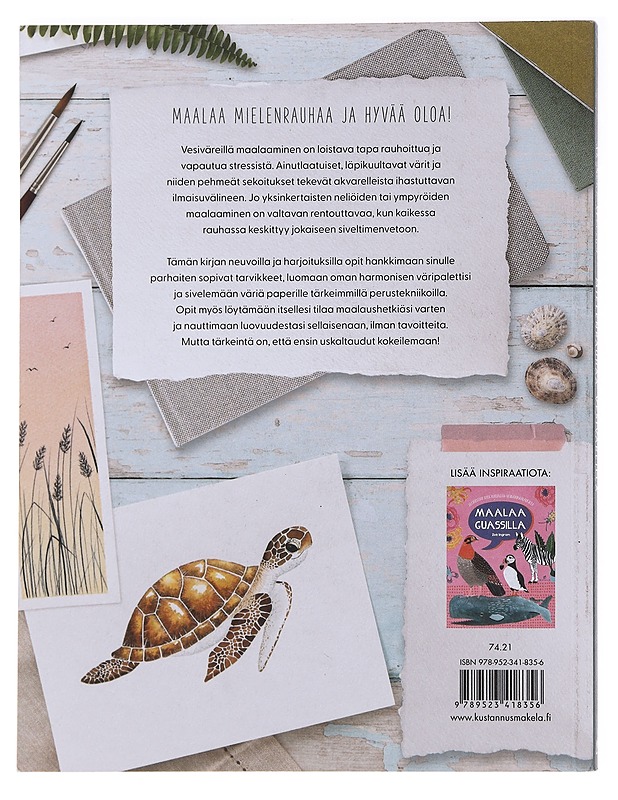 Mielenrauhaa vesiväreillä - Stevens, Sharone - Kirja lahjaksi - 10105588677 - 1