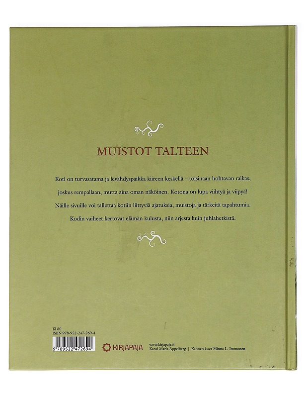 Kotikulta : oman kodin kirja - Laaninen, Tiina - Tietokirjat ja oppaat - 10105588758 - 1