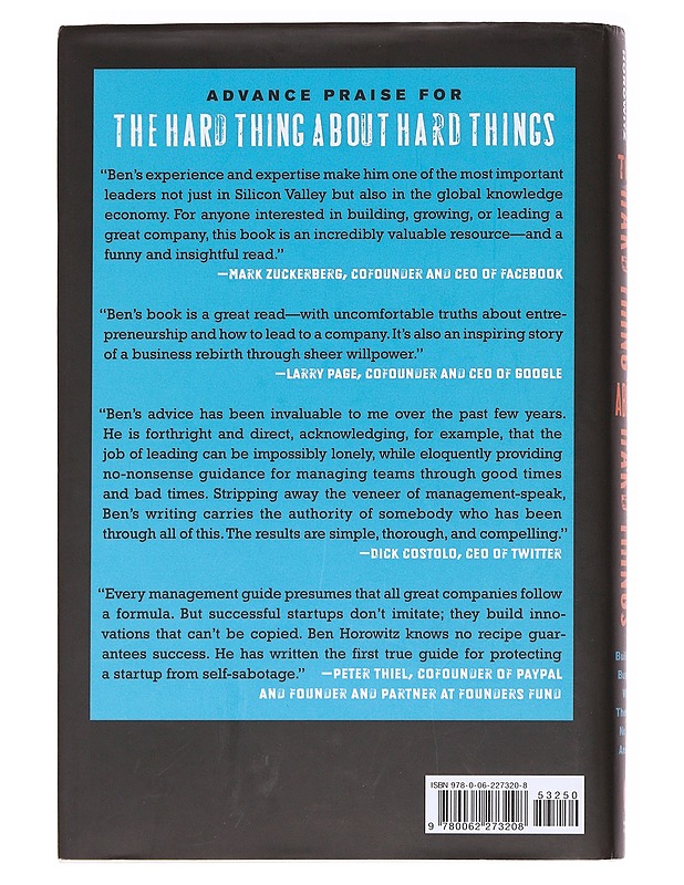 The hard thing about hard things - Ben Horowitz - Romaanit ja novellit - 10105588801 - 1