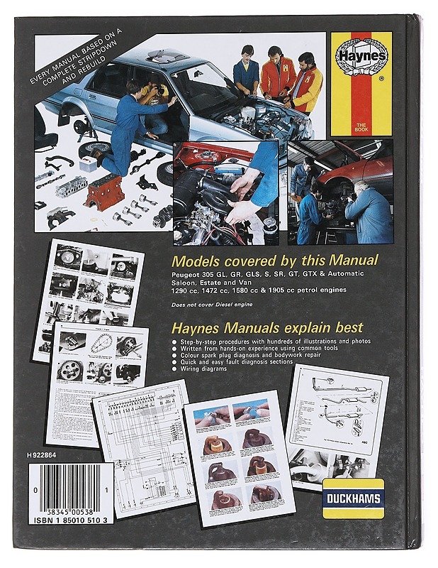 Peugeot 305 owners workshop manual - R. G. O. Hawes - Tietokirjat ja oppaat - 10105588818 - 1
