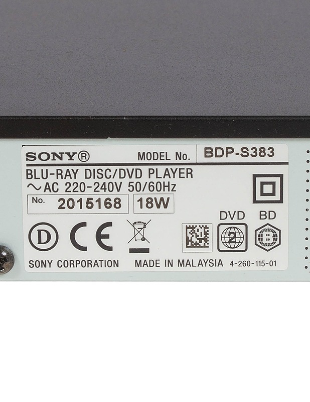 SONY BDP-S383 DVD/BLU-RAY soitin - Viihde-elektroniikka - 10105588822 - 3