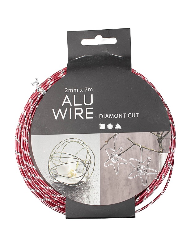 ALUWIRE Diamond Cut alumiinilanka, 2mmx7m - Askartelu - 10105588890 - 0