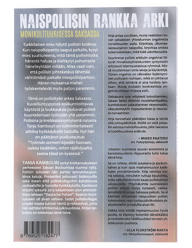 Naispoliisin rankka arki monikulttuurisessa Saksassa - Kambouri, Tania - Elämäkerrat ja muistelmat - 10105588923 - 1