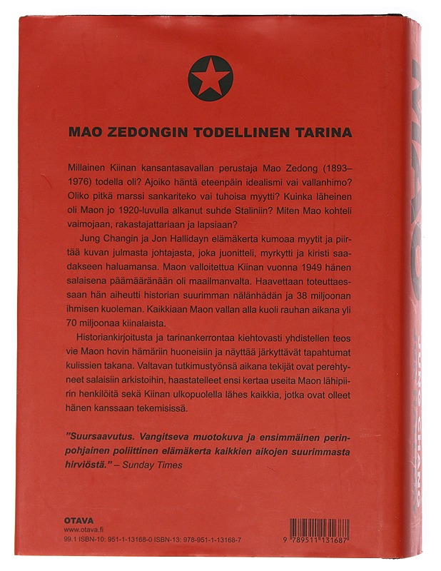 Mao - Chang, Jung - Elämäkerrat ja muistelmat - 10105588939 - 1