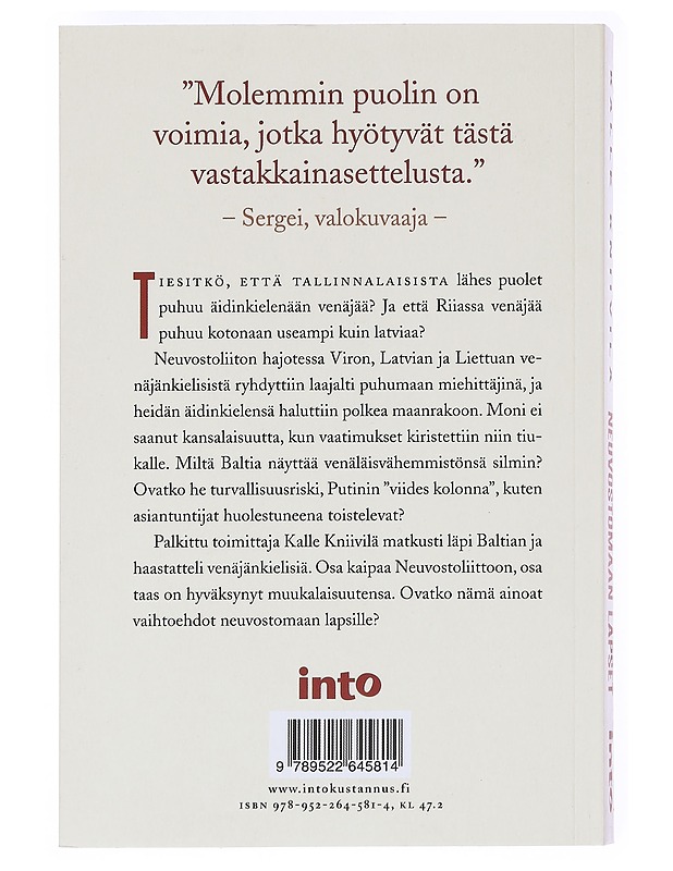 Neuvostomaan lapset / Baltian venäläiset - Kalle Kniivilä - Tietokirjat ja oppaat - 10105589058 - 1