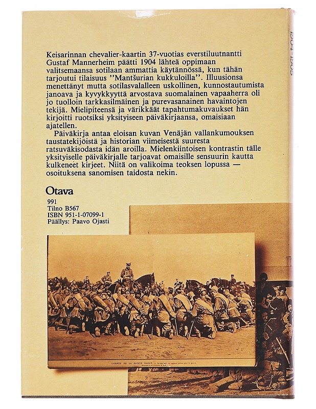 Päiväkirja Japanin sodasta 1904-1905 sekä rintamakirjeitä omaisille - Mannerheim, Carl Gustaf Emil - Elämäkerrat ja muistelmat - 10105589069 - 1