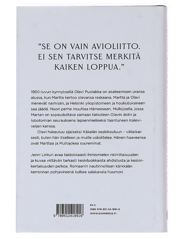Mullojoki, 1950 - Jenni Linturi - Romaanit ja novellit - 10105589131 - 1