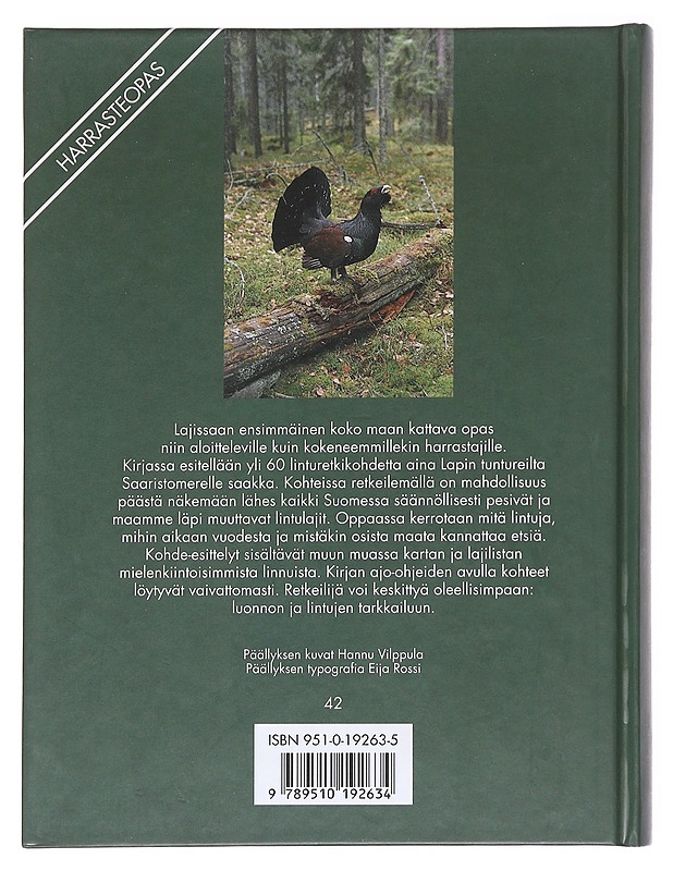 Linturetkikohteet Suomessa - Holopainen, Erkki - Lemmikki- ja luontokirjat - 10105589187 - 1