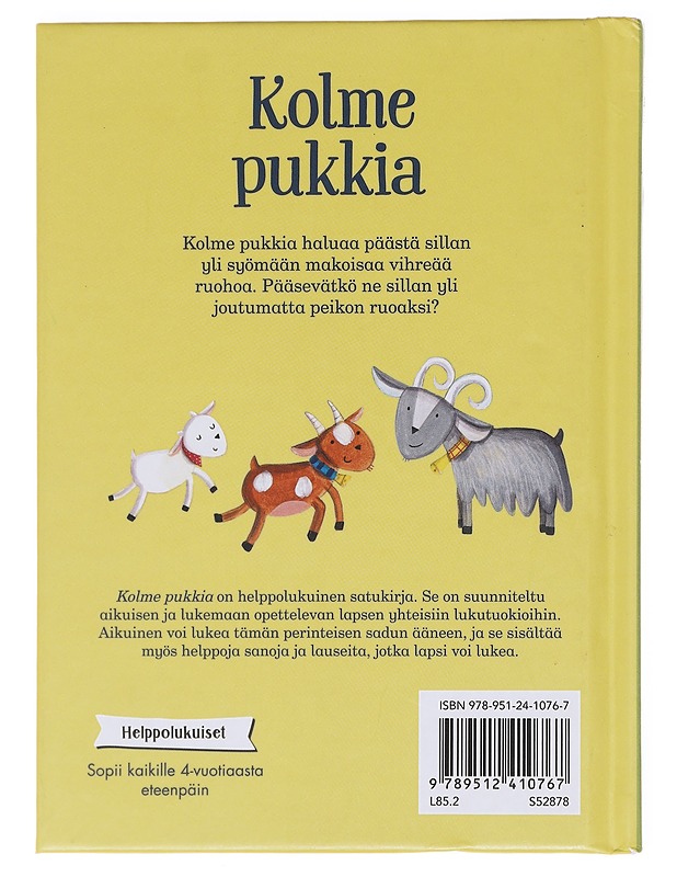 Kolme pukkia - Abbot, Judi - Lastenkirjat - 10105589221 - 1