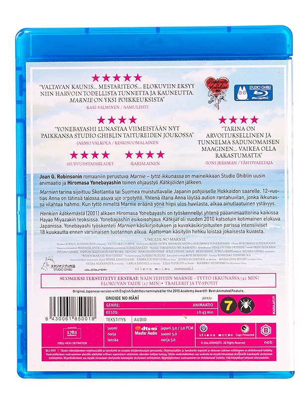 Marnie : Tyttö ikkunassa - Blu-ray - Blu-ray-levyt - 10105589239 - 1