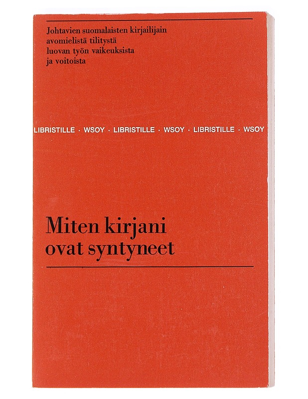 Miten kirjani ovat syntyneet - Ritva Rainio - Kaunokirjallisuus - 10105589261 - 0