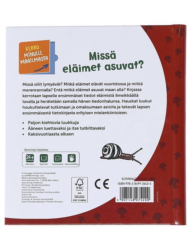 Missä eläimet asuvat? - Uli Apfelthaler , Hendrik Kranenberg  - Lastenpyörät - 10105589259 - 1