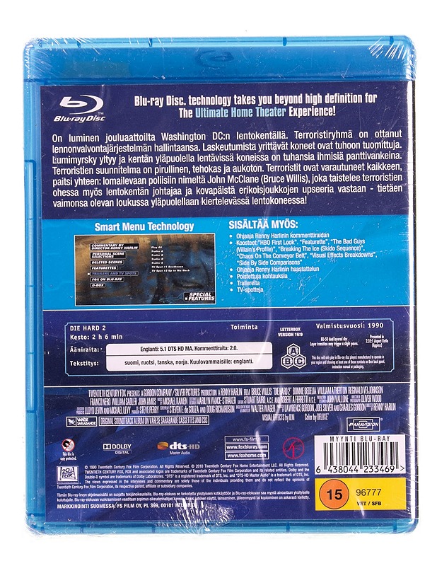 Die Hard 2 : Vain kuolleen ruumiini yli 2 - Blu-ray - Blu-ray-levyt - 10105589265 - 1