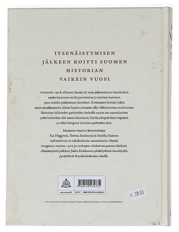 1918 - Häggman, Kai - Elämäkerrat ja muistelmat - 10105589272 - 1
