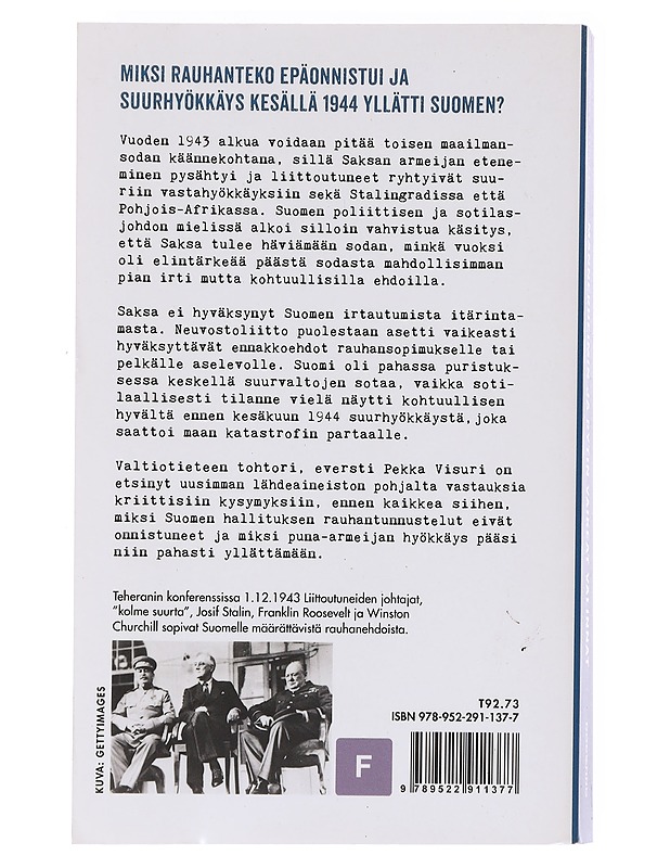 Mannerheimin ja Rytin vaikeat valinnat / Suomen johdon ratkaisut jatkosodan käännekohdassa - Pekka Visuri - Historiakirjat - 10105589275 - 1