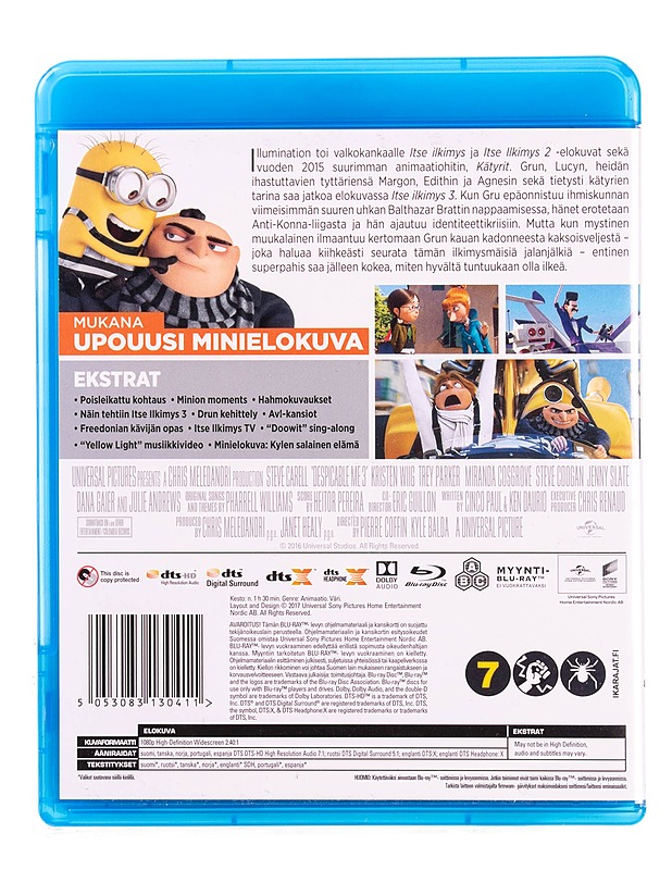 Itse ilkimys 3 - Blu-Ray - Blu-ray-levyt - 10105589291 - 1