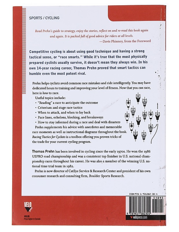 Racing tactics for cyclists - Prehn , Thomas  - Tietokirjat ja oppaat - 10105589303 - 1