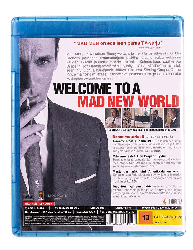 Mad Men : 4 kausi - Blu-ray - Blu-ray-levyt - 10105589345 - 1