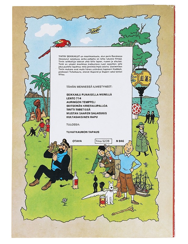 Tintn seikkailut 7: Kultasaksinen rapu - Sarjakuvat - 10105589367 - 1