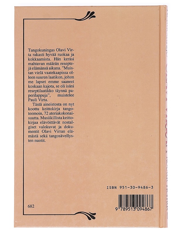 Keittiötango : Olavi Virran kootut herkut - Pethman, Eila - Ruokakirjat - 10105589443 - 1