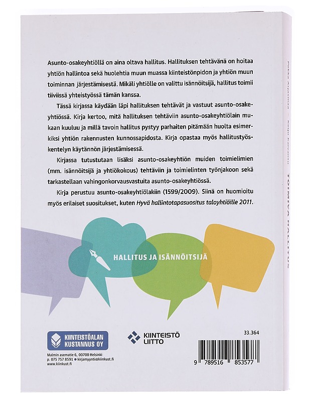 Toimiva hallitus : taloyhtiön hallituksen käsikirja - Arjasmaa, Pekka - Tietokirjat ja oppaat - 10105589444 - 1
