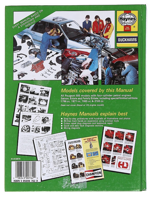 Peugeot 505 owners workshop manual - A. K. Legg - Harrastekirjat - 10105589460 - 1