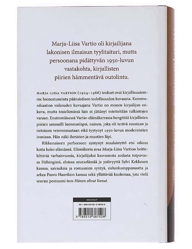 Marja-Liisa Vartio / kuin linnun kirkaisu - Helena Ruuska - Elämäkerrat ja muistelmat - 10105589504 - 1