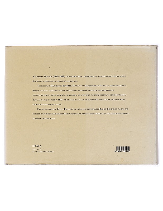 Matkustus Suomessa - Topelius, Zacharias - Historiakirjat - 10105589517 - 1