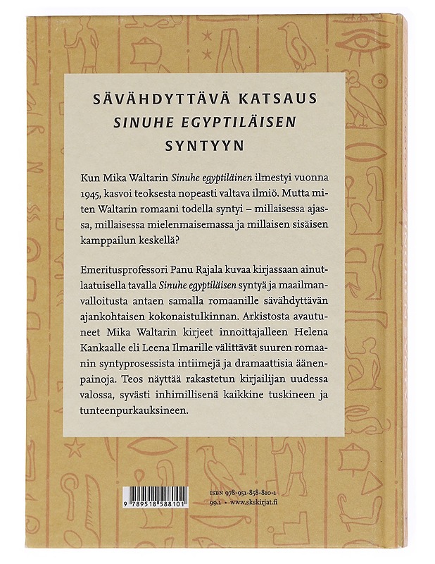 Sinuhen synty - Panu Rajala - Elämäkerrat ja muistelmat - 10105589537 - 1