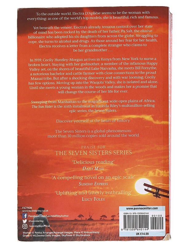 The sun sister- Riley, Lucinda - Romaanit ja novellit - 10105589583 - 1