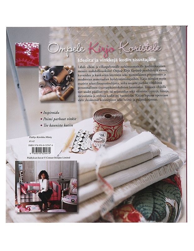 Ompele, kirjo, koristele - Ebben, Katie - Tietokirjat ja oppaat - 10105589635 - 1