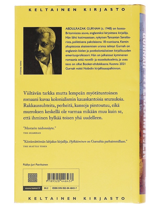 Hylkääminen - Gurnah, Abdulrazak - Romaanit ja novellit - 10105589721 - 1