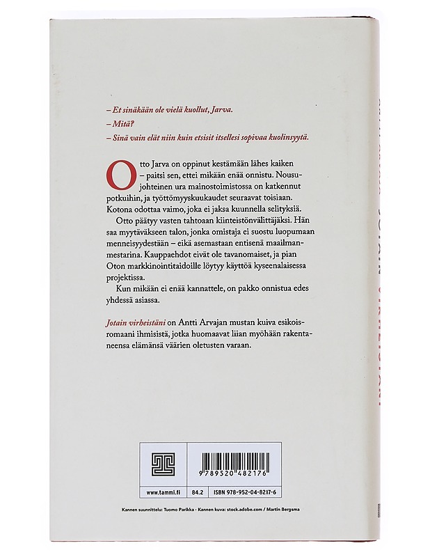 Jotain virheistäni - Antti Arvaja - Romaanit ja novellit - 10105589759 - 1