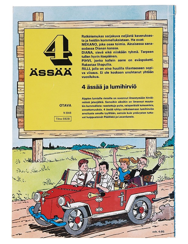 4 ässää ja lumihirviö - Craenhals, François - Sarjakuvat - 10105589763 - 1