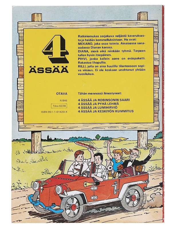 4 ässää ja keskiyön kummitus - Craenhals, François - Sarjakuvat - 10105589772 - 1