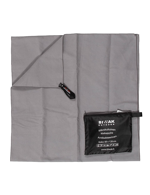 BIWAK Outdoor Mikrokuituinen Matkapyyhe, 60x120 cm - Pyyhkeet - 10105589767 - 0