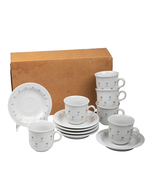 Teekuppisetti, 12 osaa - Lautaset ja kulhot - 10105589794 - 0