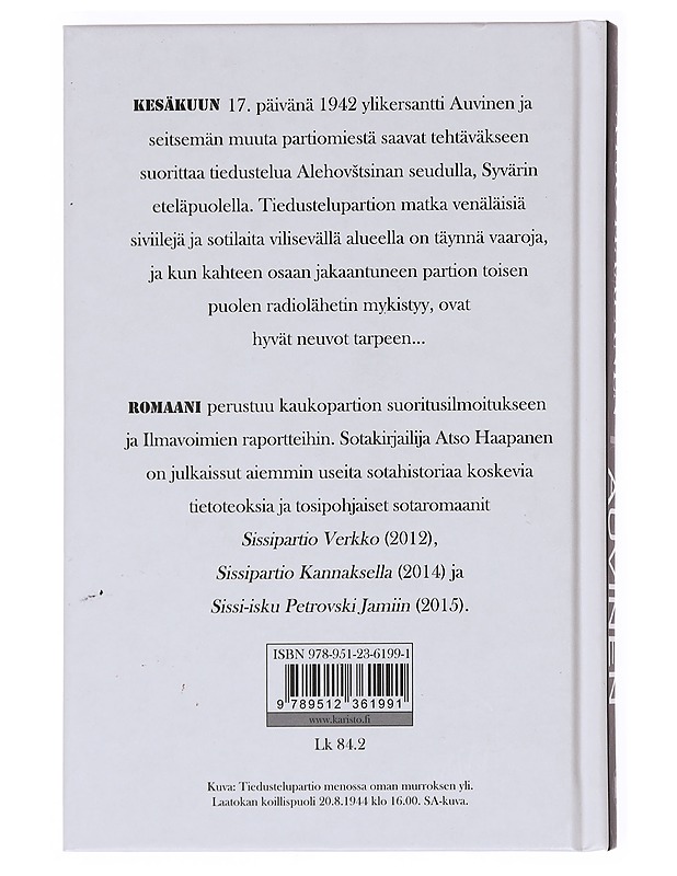 Tiedustelupartio Auvinen - Atso Haapanen - Romaanit ja novellit - 10105589852 - 1