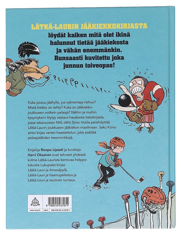 Lätkä-Laurin jääkiekkokirja - Lipasti, Roope - Lastenkirjat - 10105589884 - 1