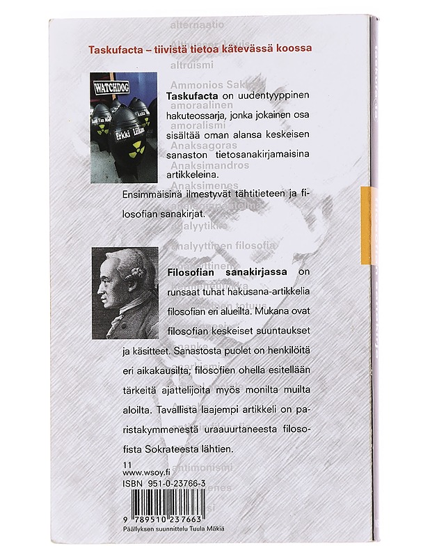 Filosofian sanakirja - Hetemäki, Ilari - Tietokirjat ja oppaat - 10105589902 - 1