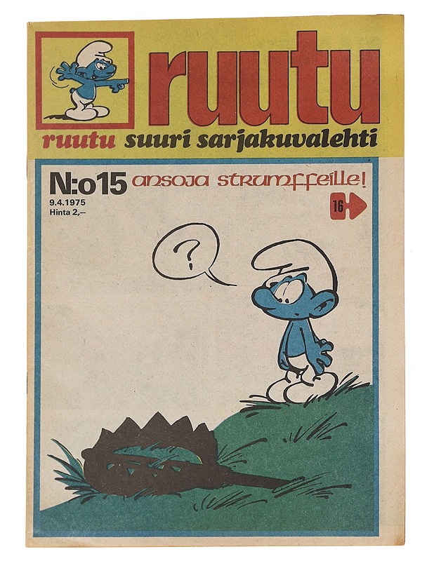 Ruutu N:o 15/1975 - Sarjakuvat - 10105589912 - 0