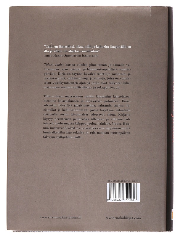 Talven juhlat - Sarenström, Hannu - Ruokakirjat - 10105589958 - 1