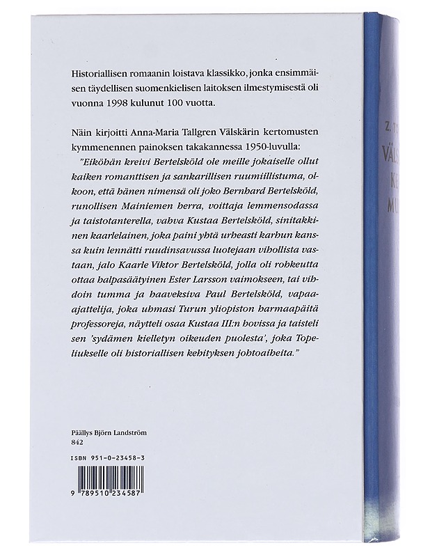 Välskärin kertomuksia : toinen osa - Topelius, Zacharias - Historiakirjat - 10105590054 - 1