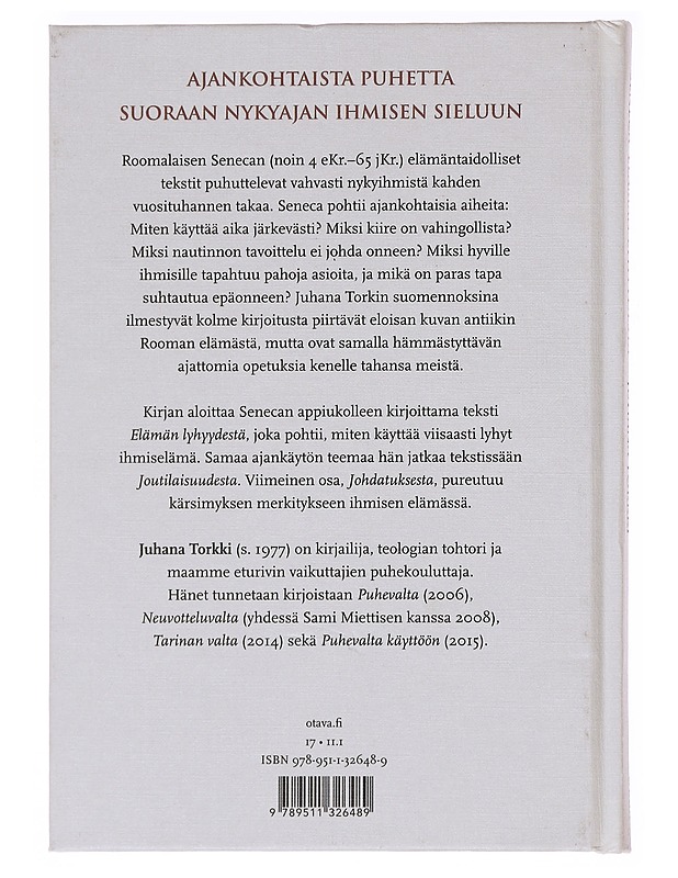 Elämän lyhyydestä - Seneca ; Juhana Torkki - Tietokirjat ja oppaat - 10105590234 - 1